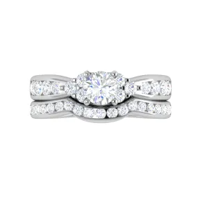 0.30cts Solitaire Diamond Split Shank Platinum Ring JL PT RV RD 160