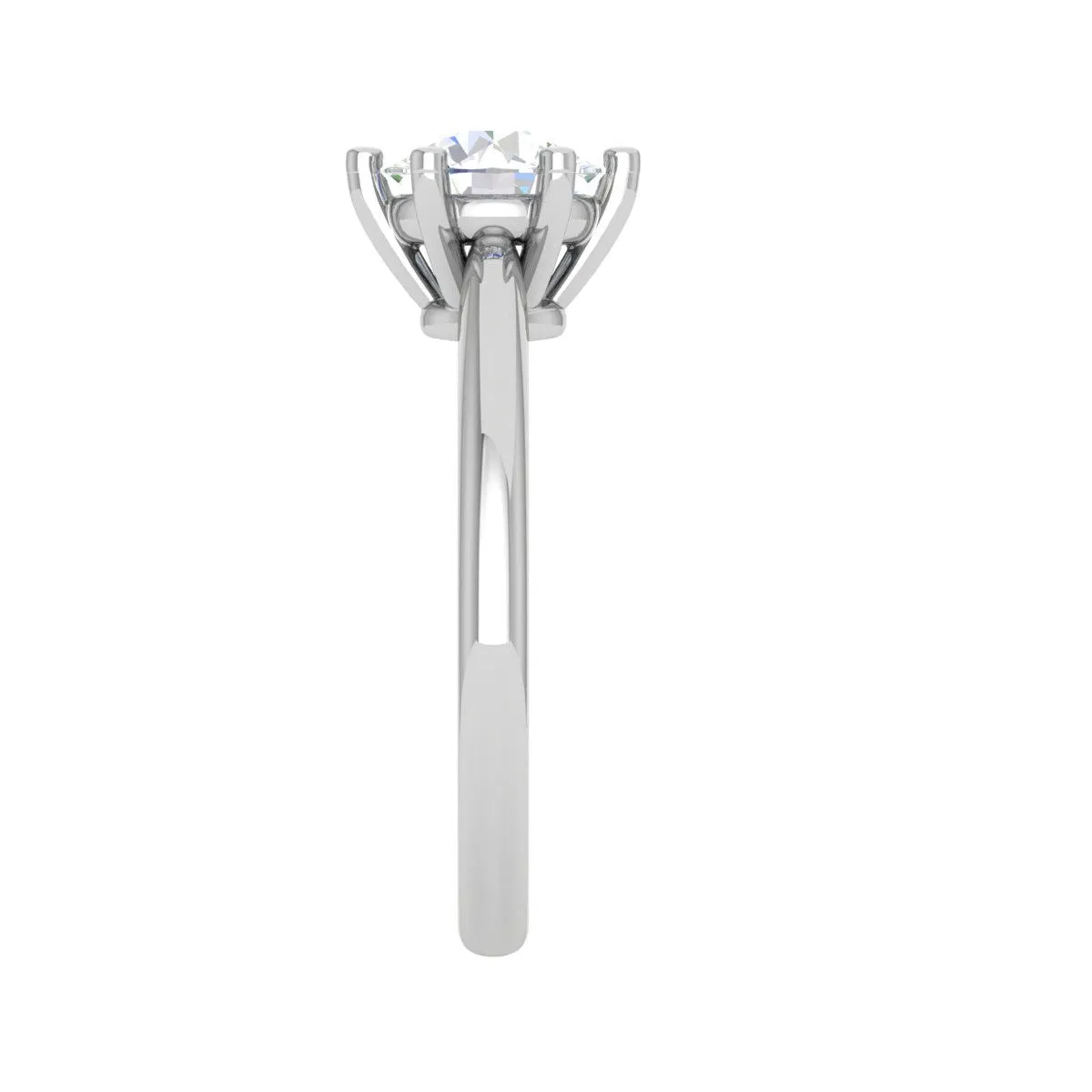 0.50 cts Solitaire Platinum Ring JL PT RS RD 134