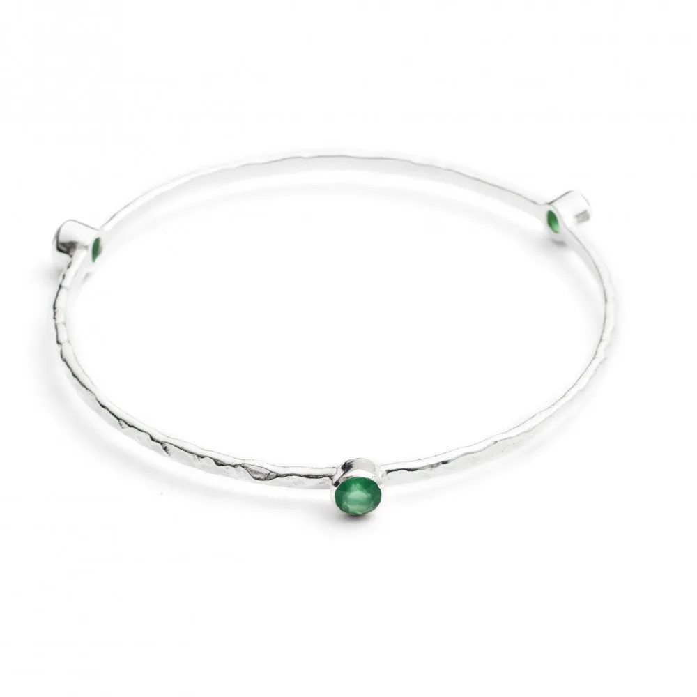 Green Onyx Semi-Precious Stacking Bangle