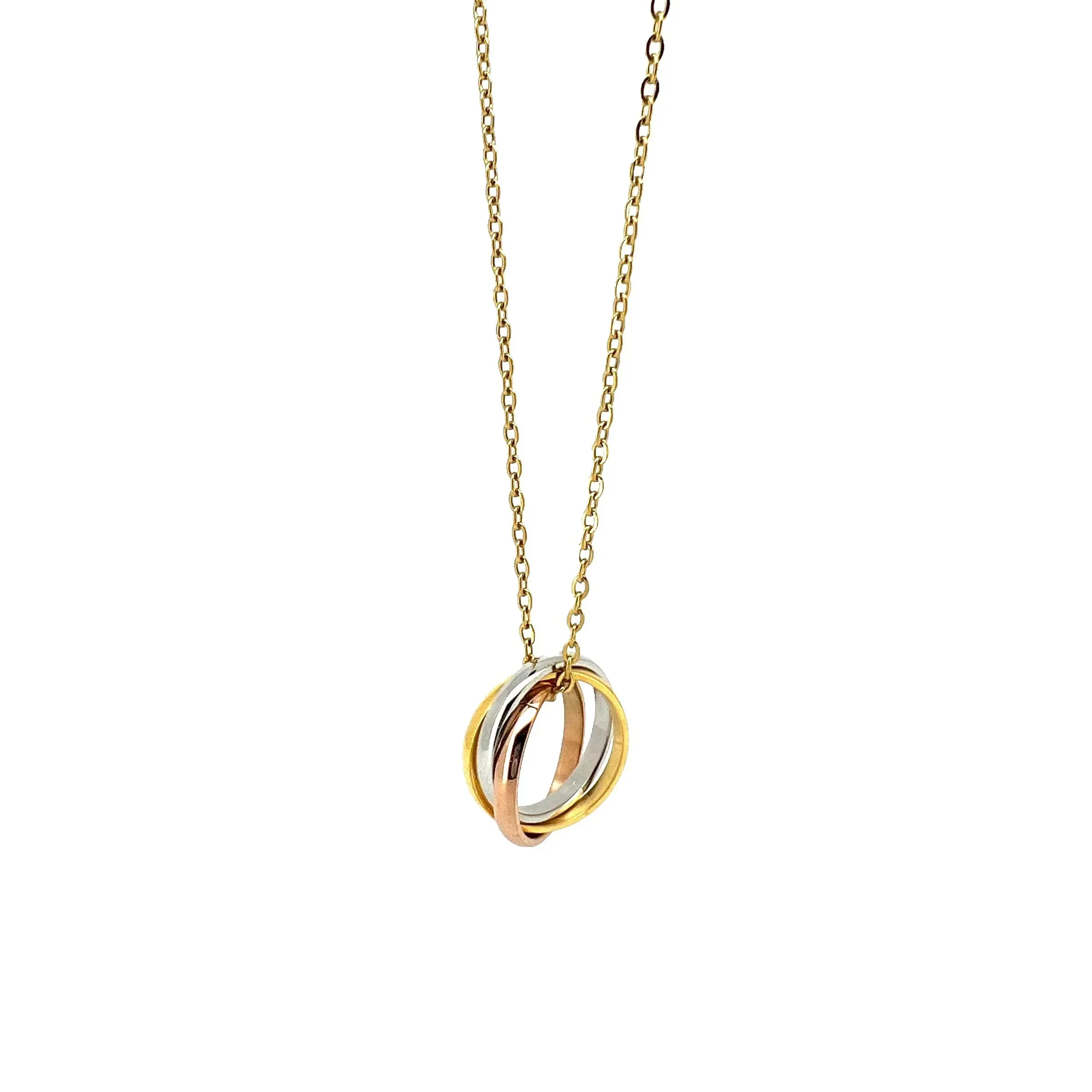 Homero Interlock Pendant with Chain Necklace