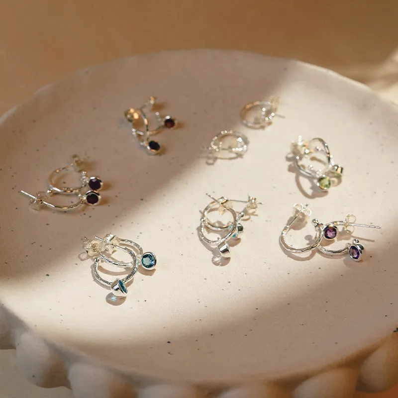 JANUARY BIRTHSTONE EARRINGS