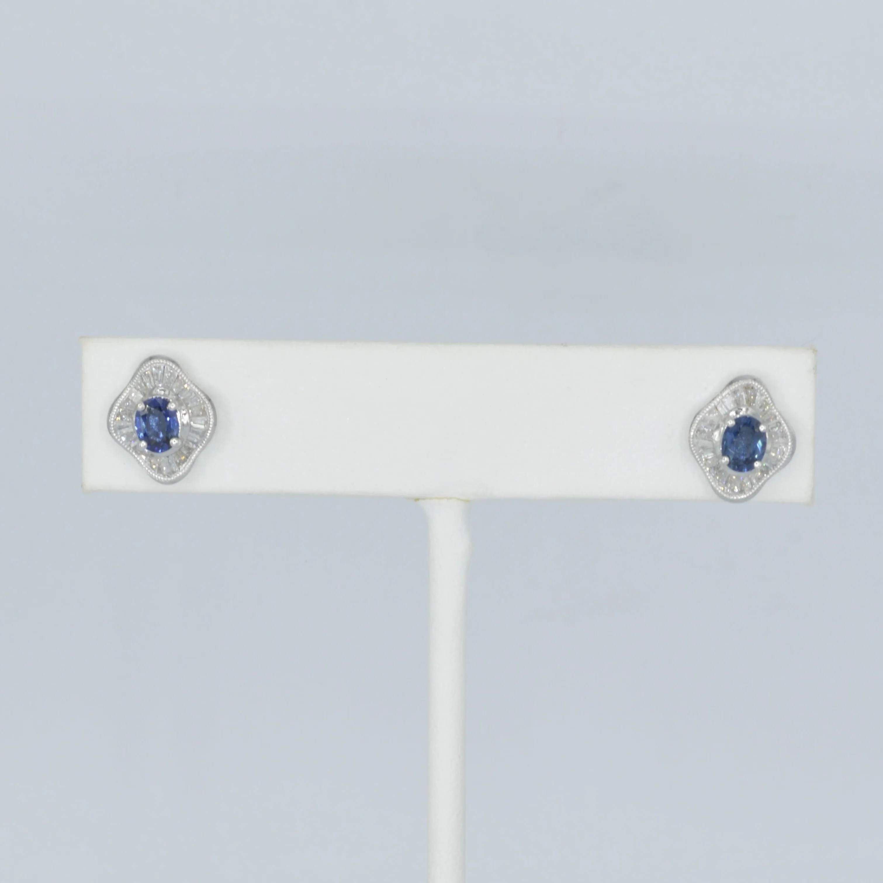 Sapphire & Diamond Earrings