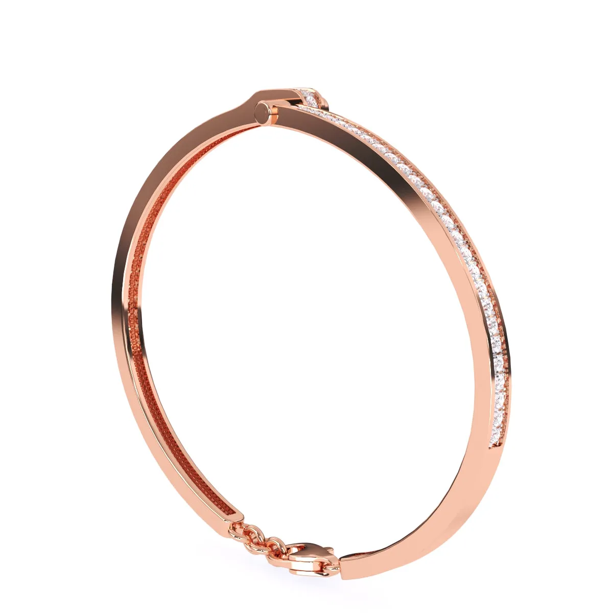 T Sparkaling Rose Gold Diamond Bracelets